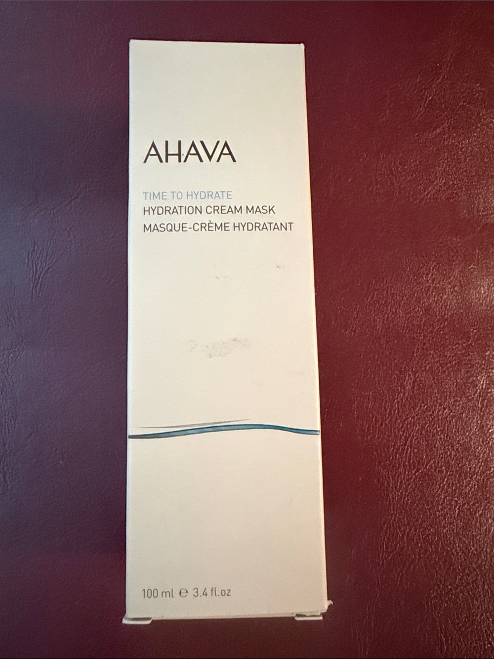 AHAVA Hydration Cream Mask - White with Blue Accent